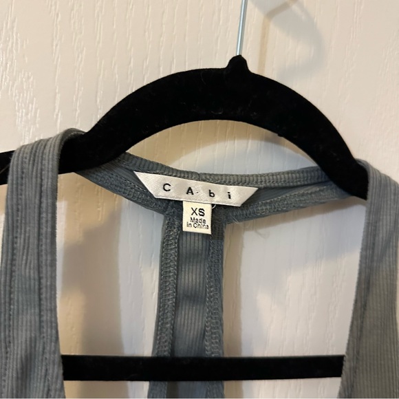 cABi Slate Gray/Blue Racerback Tank Top RTP: 39 USD - Picture 3 of 4